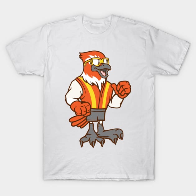 Construction worker bird T-Shirt by ShirtyLife